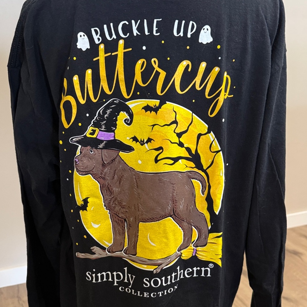 SIMPLY SOUTHERN “BUCKLE UP BUTTERCUP” LONG SLEEVE TEE - Picture 9 of 9